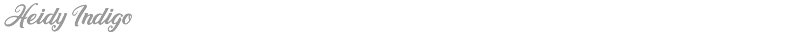 Heidy Indigo font preview